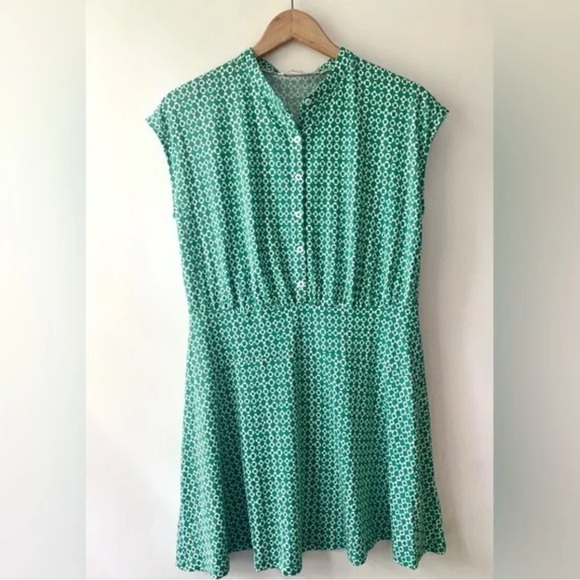 Boden Easy Jersey Green Shirt Dress - 8P - Picture 10 of 16